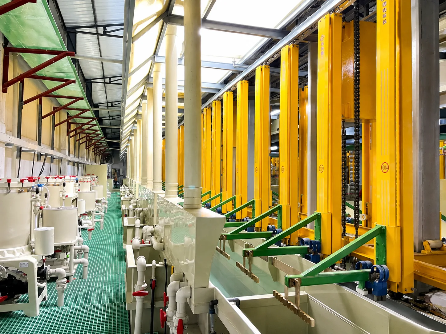 Custom engineered automated plating line