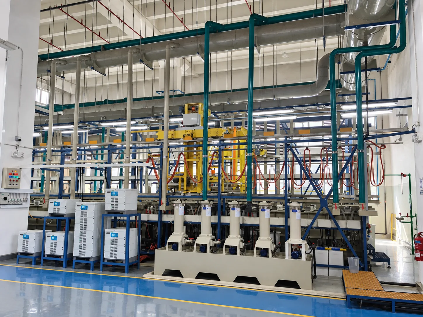 Automated plating line for semiconductor components